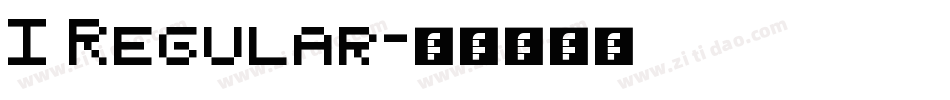 I Regular字体转换